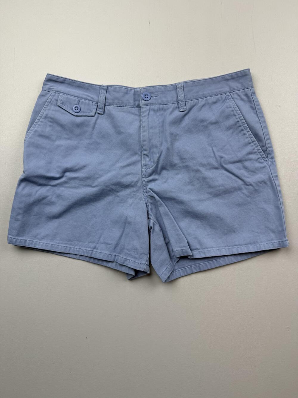 Polo Jeans Co Ralph Lauren Shorts Womens 12 Blue Chino Twill 4.5 Inseam Casual